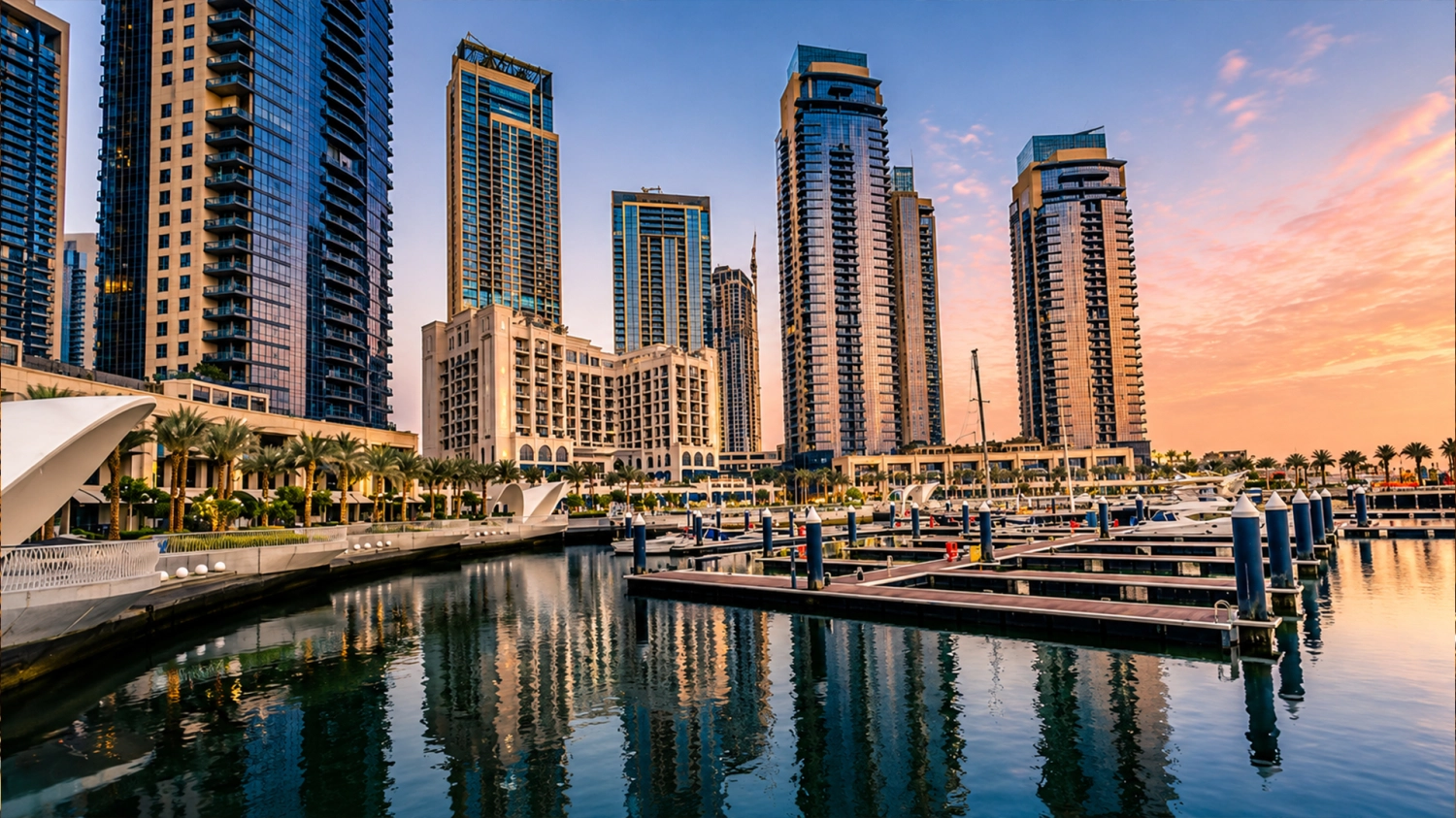 Waterfront promenade along Dubai Creek
